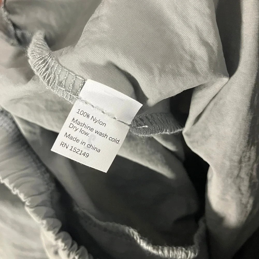 Yeezy Bully Mens‎ Grey Hooded Lightweight Zip Jacket Size 2 Kanye Ye Windbreaker
